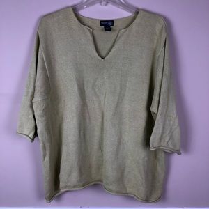 VENEZIA Green Pullover Sweater Size 26/28W